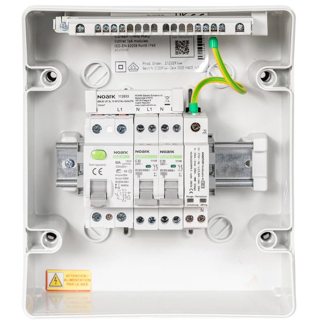 MADEnR - Coffret PV AC 6kW monophasé – 300mA
