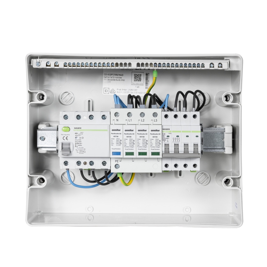 MADEnR - Coffret PV AC 10kW triphasé – 300mA – C20