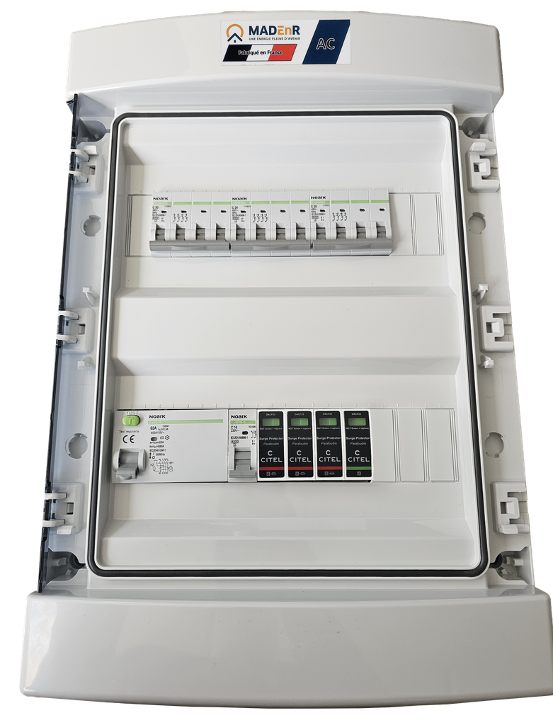 MADEnR - Coffret PV AC 18/25kW triphasé 3 lignes – Micro onduleur