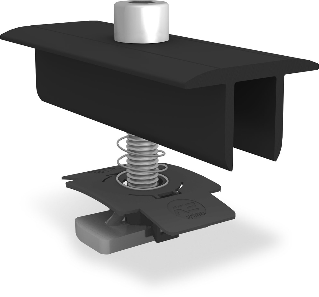 K2 - Etrier Intermédiaire XS Noir. Hauteur de cadre entre 34 et 38mm.