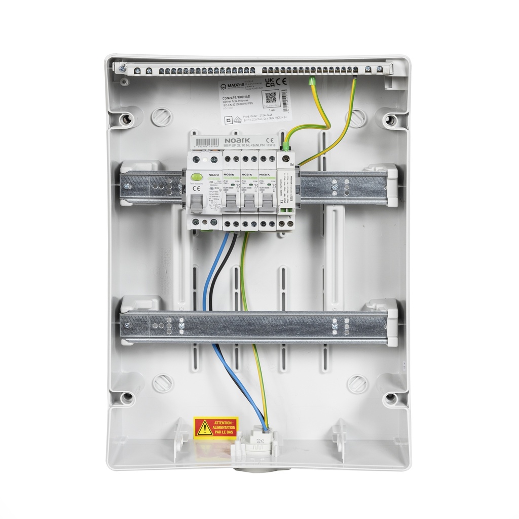 MADEnR - Coffret PV AC 3kW monophasé 1 ligne – Micro onduleur + PLACE PASSERELLE