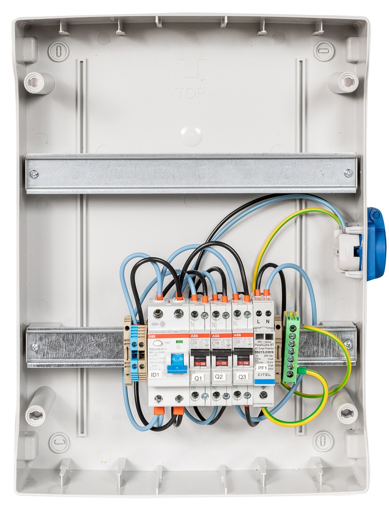 TECHNIDEAL - Coffret PV AC 3kW monophasé 1 ligne – Micro onduleur + PLACE PASSERELLE