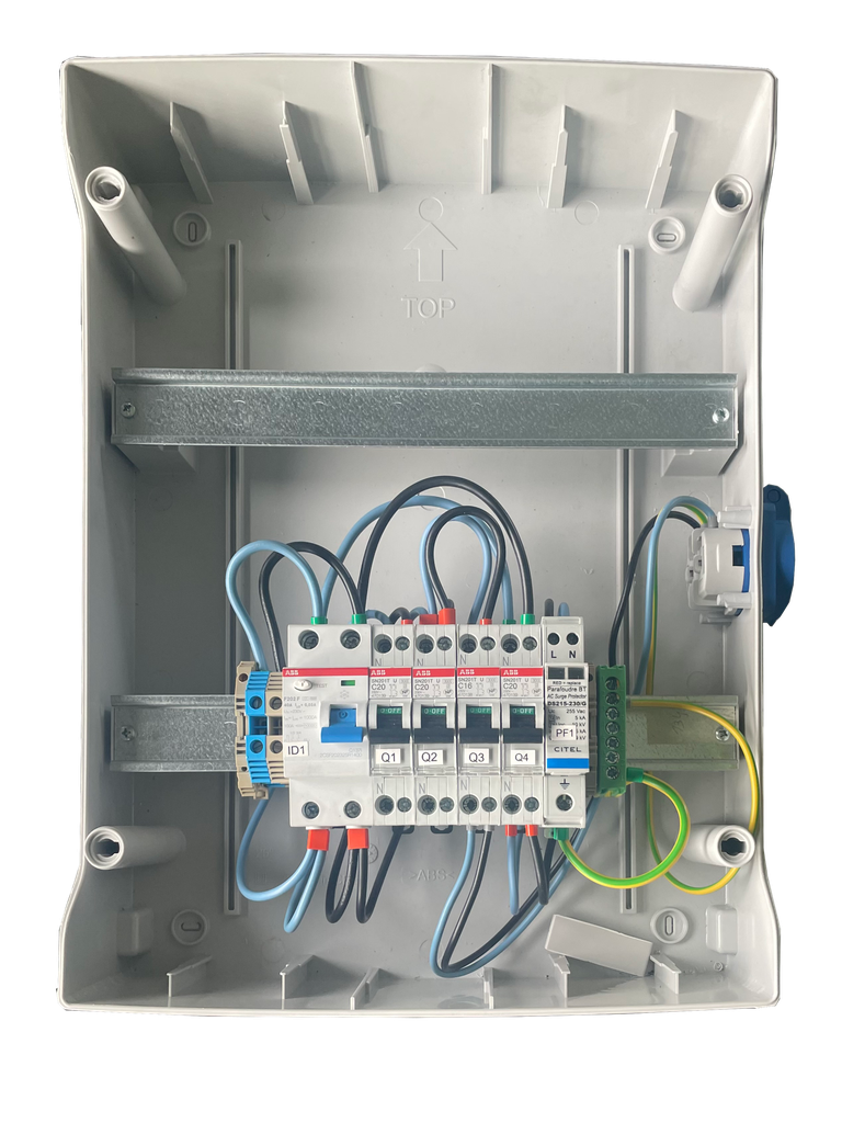 TECHNIDEAL - Coffret PV AC 6kW monophasé 2 lignes – Micro onduleur + PLACE PASSERELLE