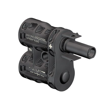 STÄUBLI - Connecteur “Y” MC4 EVO2 (+) Broche de dérivation PV-AZS4-EVO2-UR - IP68 - Max 60A