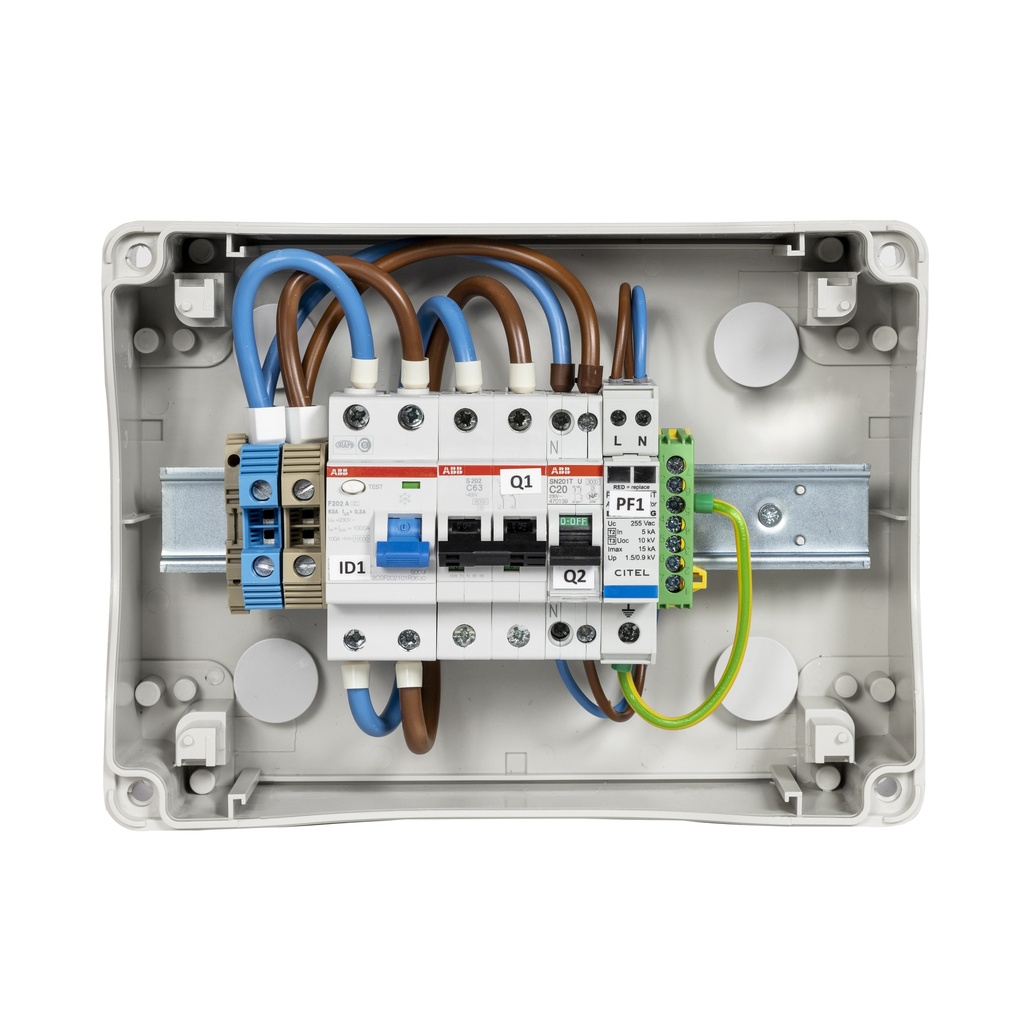 TECHNIDEAL - COFAC MOD HAUTE IMMUNITE - 1 OND  MONO - 63A - 300mA - 8/10 KW