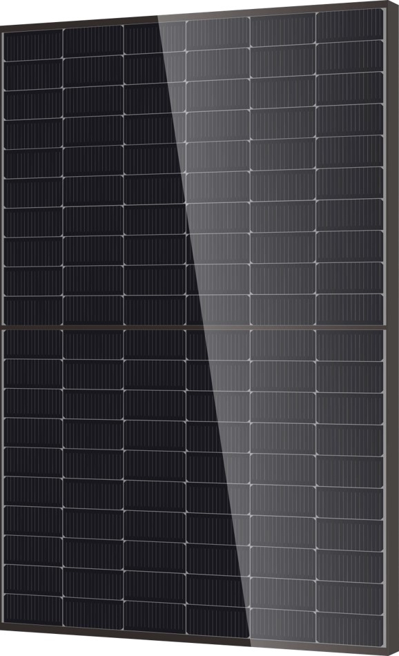 DM500M10RT-B60HBT - Module N-TYPE Bi-Facial 500Wc PPE2 500 KG - Bi-verre transparent - Cadre noir