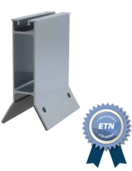 Rail Jorisolar Opti'Roof 100mm pour panneaux solaires