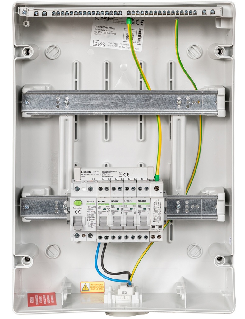 MADEnR - Coffret AC micro onduleur mono 3-6kW (2xC20)