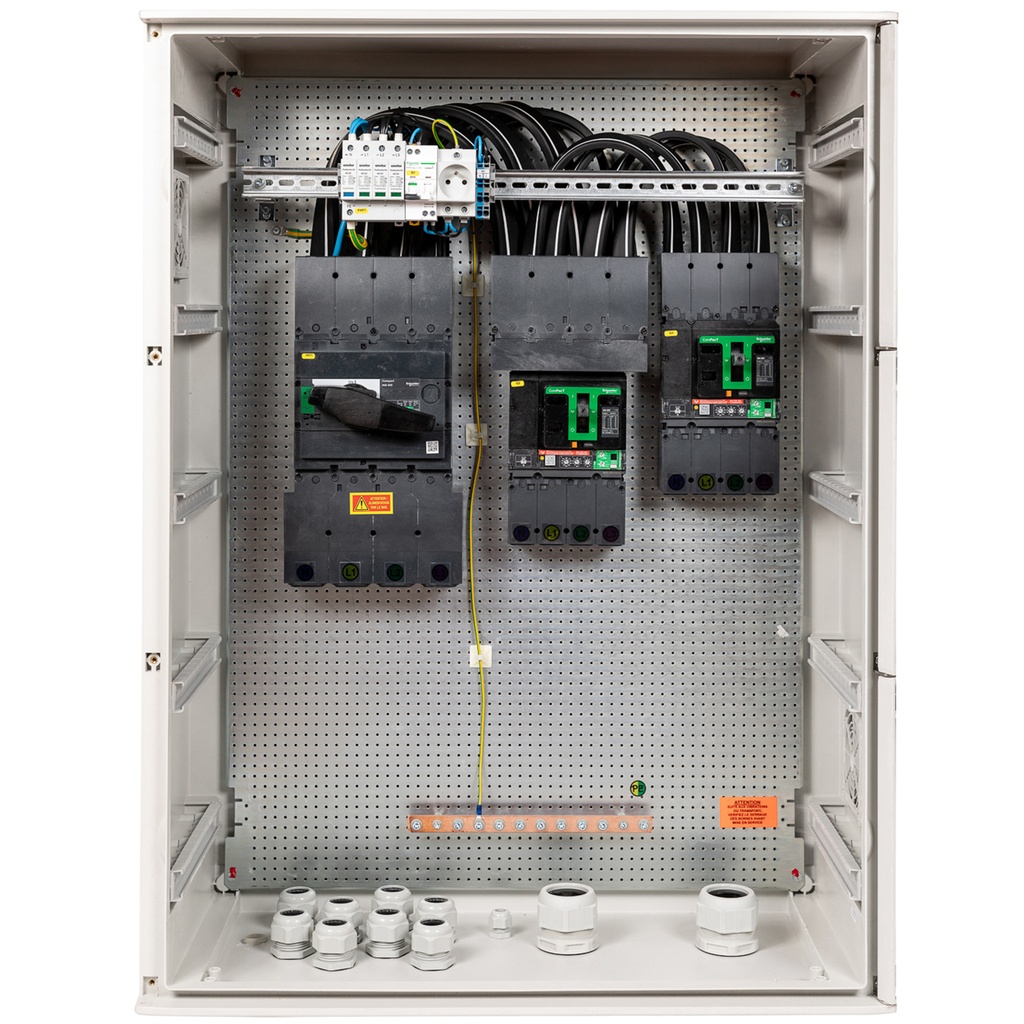 MADEnR - Coffret de protection AC pour un onduleur de 100kW triphasé (C160)