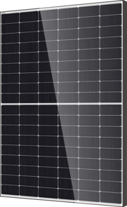 DMEGC Module N-TYPE Bi-Facial 460Wc - Bi-verre - PPE2 V1 450kg CO2eq/kWc - 108 cellules - Cadre noir - Fond blanc - Dimensions 1762 x 1134 x 30 mm