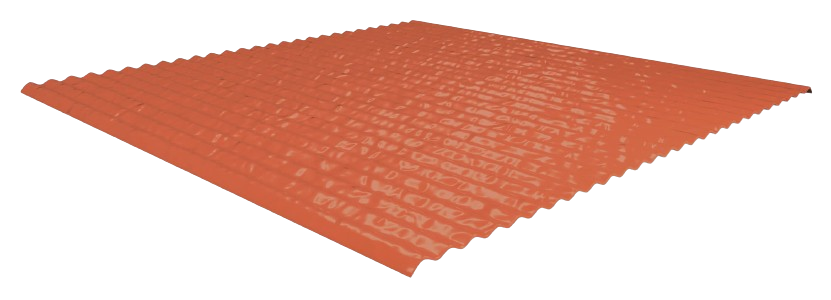 K2 - SingleHook FlatTile sheet metal - ROUGE