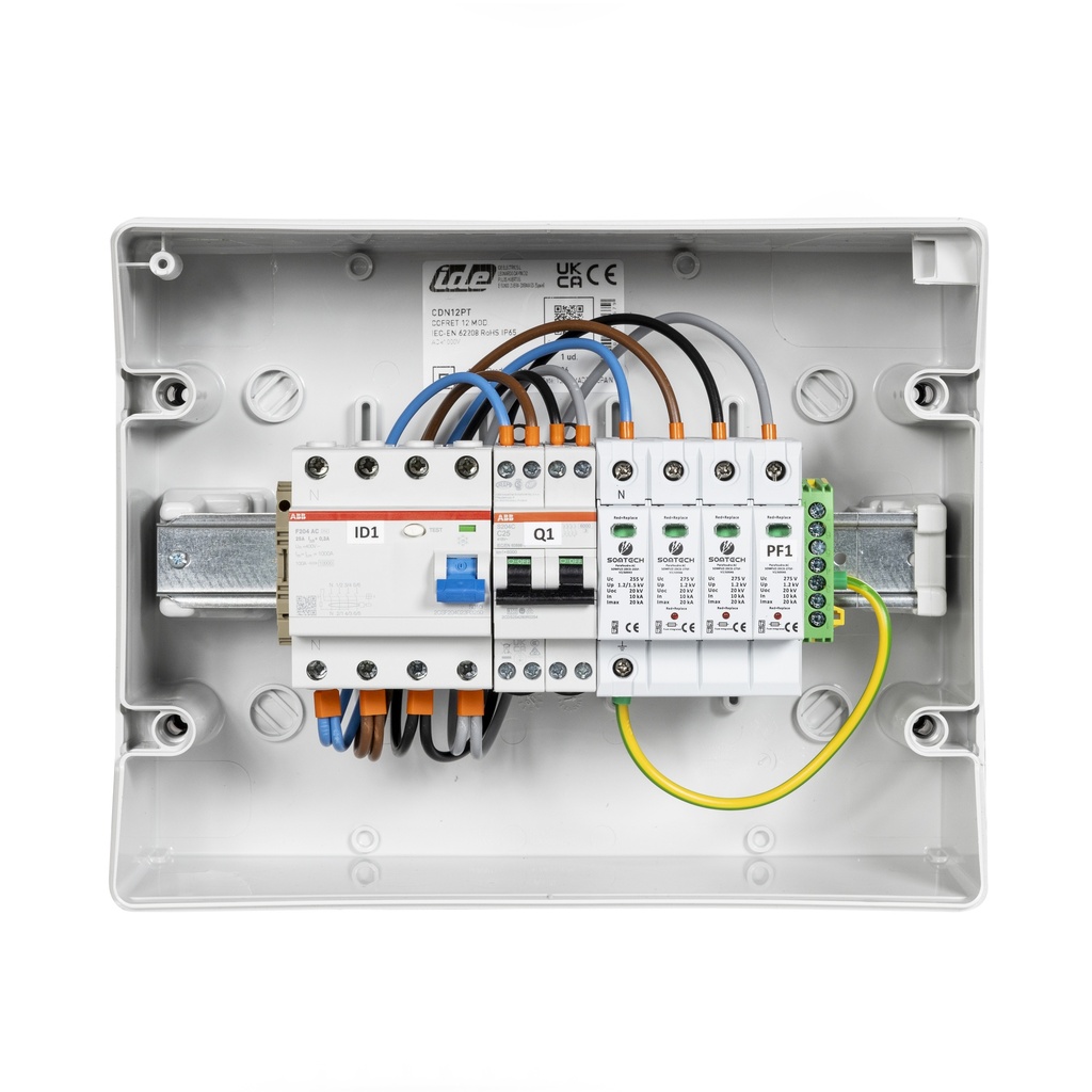 TECHNIDEAL - Coffret de protection AC pour un onduleur de 15-17kW triphasé 