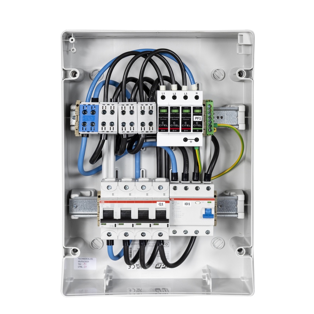 TECHNIDEAL - Coffret de protection AC pour un onduleur de 50kW triphasé