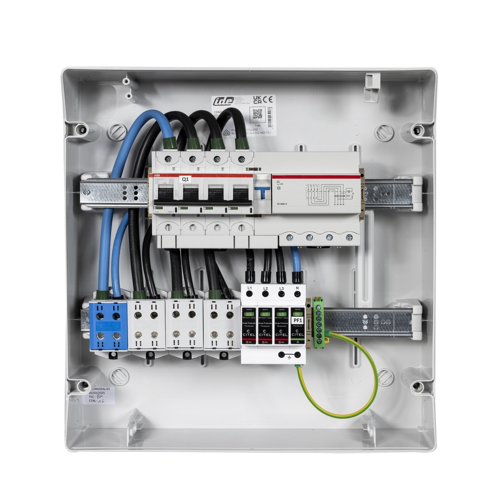 TECHNIDEAL - Coffret de protection AC pour un onduleur de 60kW triphasé