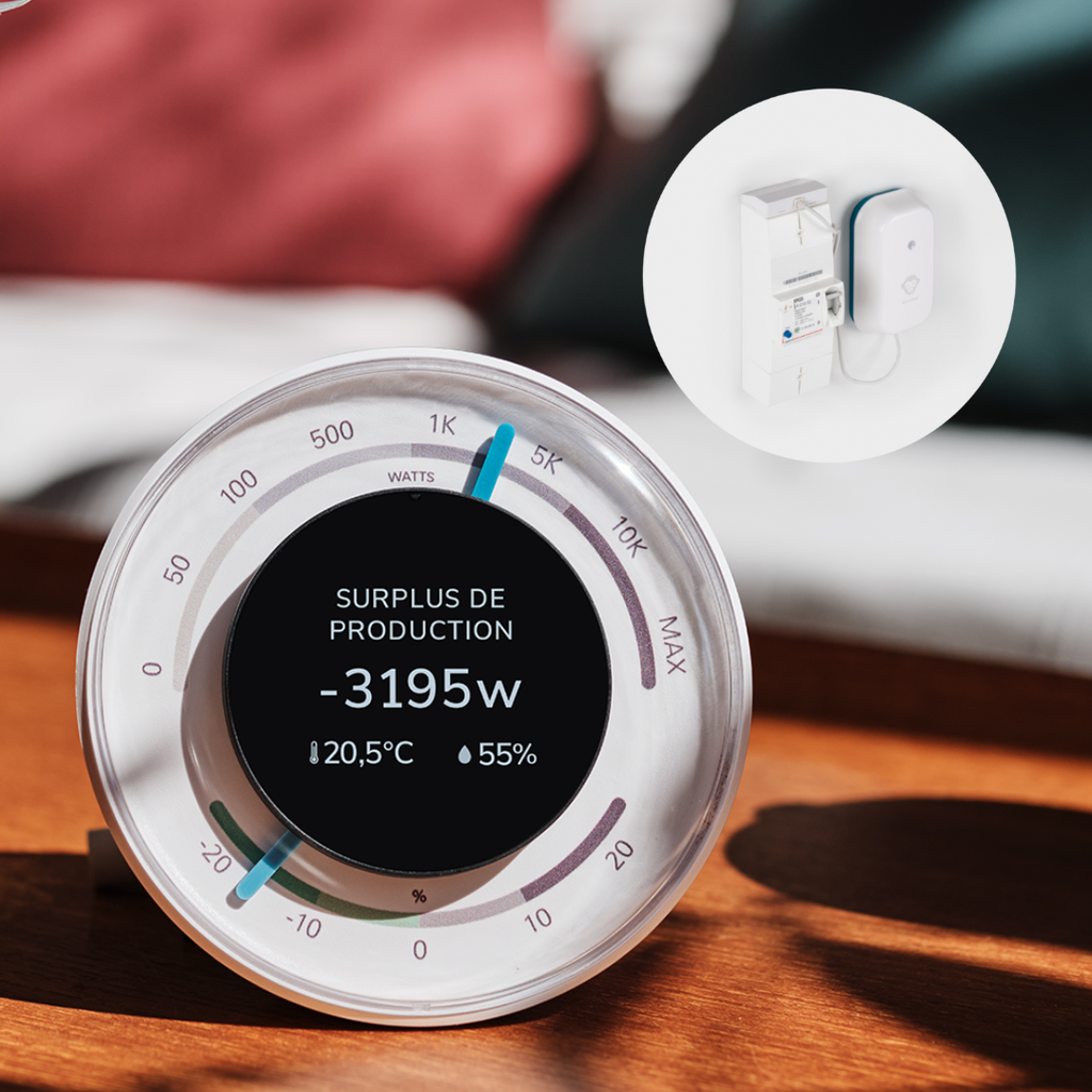 ECOJOKO - Afficheur ecojoko et son capteur disjoncteur