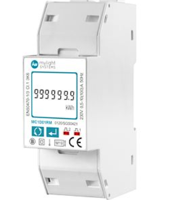 MYLIGHT150 - Accessoire mylight150 - Compteur RS485 traversant monophasé 100A MID MC1D01RM
