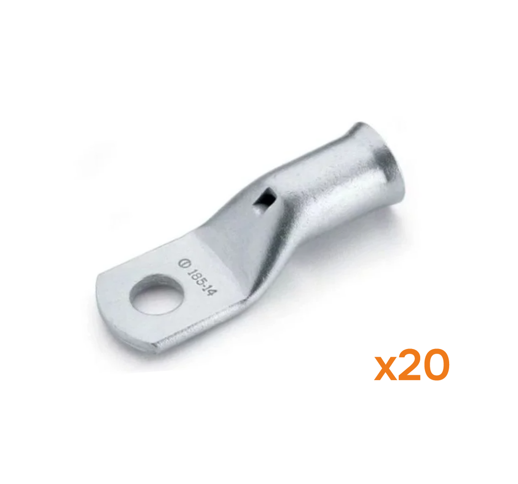 COSSE TUBULAIRE - CUIVRE NFC 20-130 - SECTION - 95mm² - diam. 8mm (20 pcs)