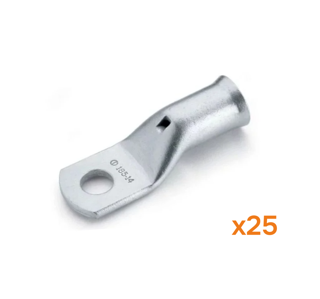 COSSE TUBULAIRE - CUIVRE NFC 20-130 - SECTION - 120mm² - diam. 12mm (25 pcs)