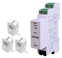 SHELLY Pro 3EM 120A + 3 x TC