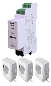 SHELLY Pro 3EM 400A + 3 x TC